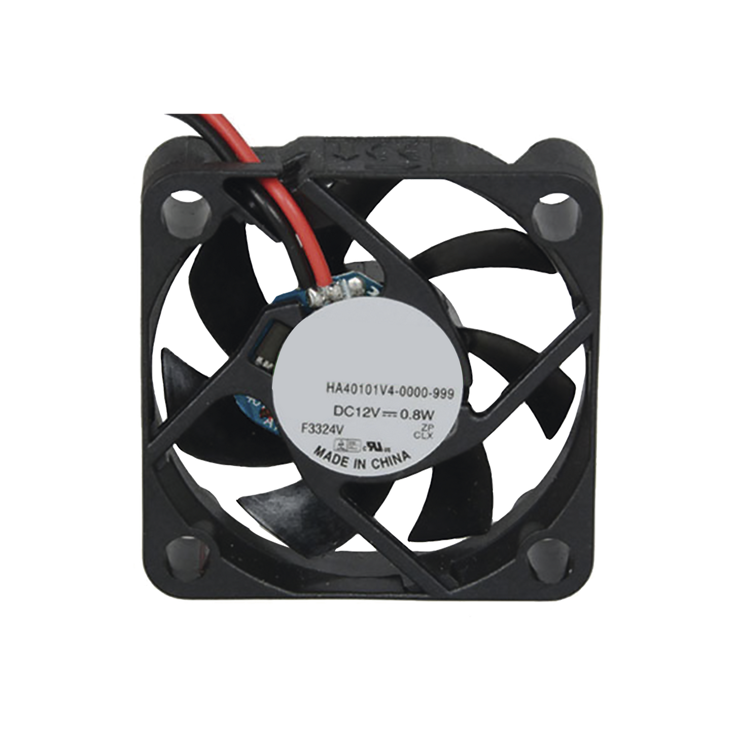 Ventilador Anticondensante Axial de 12Vcc, 40x40x10 mm, 0.8 Watt, 65 mA, flujo de aire de 5.3 CFM, sin escobillas.