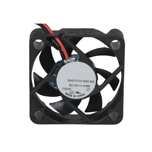 Ventilador Anticondensante Axial de 12Vcc, 40x40x10 mm, 0.8 Watt, 65 mA, flujo de aire de 5.3 CFM, sin escobillas.