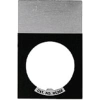 Espacio en blanco accesorio de las placas de leyenda - negro, serie E22