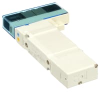 Válvula de solenoide, aire, centro del extractor 3-Position, piloto,  12 VDC, serie SY5000