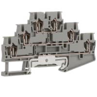 Width del connection del spring-cage del with de Three-Level Terminal Block: ST Series de 5.2 milímetros