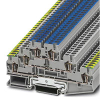 Width del connection del spring-cage del with de Three-Level Terminal Block: ST Series de 5.2 milímetros