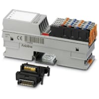 Zócalo, montaje del carril del estruendo, 150mA, RCD, IP65, IP67, 24 VDC, gris