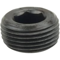 Instale tubos el enchufe, cabeza del soc, 3/8NPT, acero gris