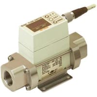 Interruptor de flujo, para la agua caliente, sensor del integ, 3/8NPT, .5-4L/min, PNP 2 hacia fuera