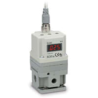 Regulador, 1/4NPT, .005-.9MPa, 24VDC, 0-10VDC adentro, 1-5VDC hacia fuera, PSI, soporte