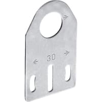 M18 Straight Galvanized Stl Bracket forM18 Thrded Sensors,