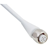 Cordset, M12, Feml, 4Pin, recto, Polyprplne, blanco, los 5m, IP69K, DOL-1204-G05MR