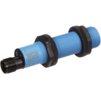 Sensor de proximidad capacitivo, cilíndrico, 8m m, C.C., PNP-NO/NC, M12 4-Pin, 18m m, blindado