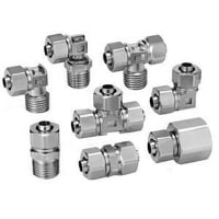 Cabiendo, SS, relleno, codo masculino, thrd 1/8NPT, para " tubo 1/4x5/32