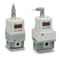 Regulador, e/p, 1500 l./min, .005-.9MPa, 24VDC, 0-10VDC adentro, 1-5VDC hacia fuera, 1/4Rc