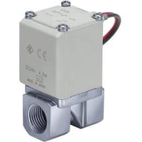 La válvula VX2 para med el vacío, de Op. Sys. directo, 2 NC, SS, 1/4 NPT, 24 VDC, ojal