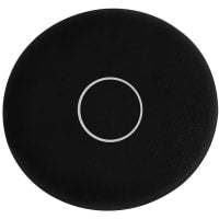 Button Plate, Black, Flush Button, O Symbol Legend, RMQ-Titán Series