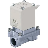 Válvula de solenoide, agua portuaria de 2, piloto, NC, agua, el 1/2 NPT, 24 VDC, serie de VXZ