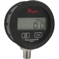 With Rubber Boot de Single Pressure Digital Gage, - 14.5-0 Psi, el 0.5% Accuracy