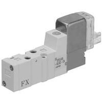 Solenoid Valve, 3 Pos Closed Center, 5 Port Air, C.C. de 24, L Plug, SYJ7000 Series