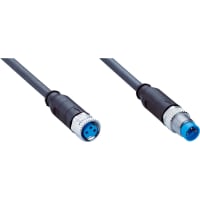 Cordset, cables de la conexión, YF8U13-010UA1M8U13