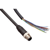 Tape los conectadores y los cables, conec de la hembra, M12,12pin, 1.5A, los 2m, 6036555