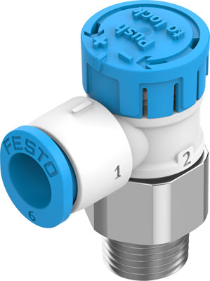 válvula de estrangulación y antirretorno VFOE-LE-T-R18-Q6