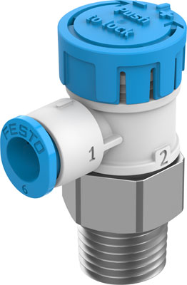 válvula de estrangulación y antirretorno VFOE-LE-T-R14-Q6