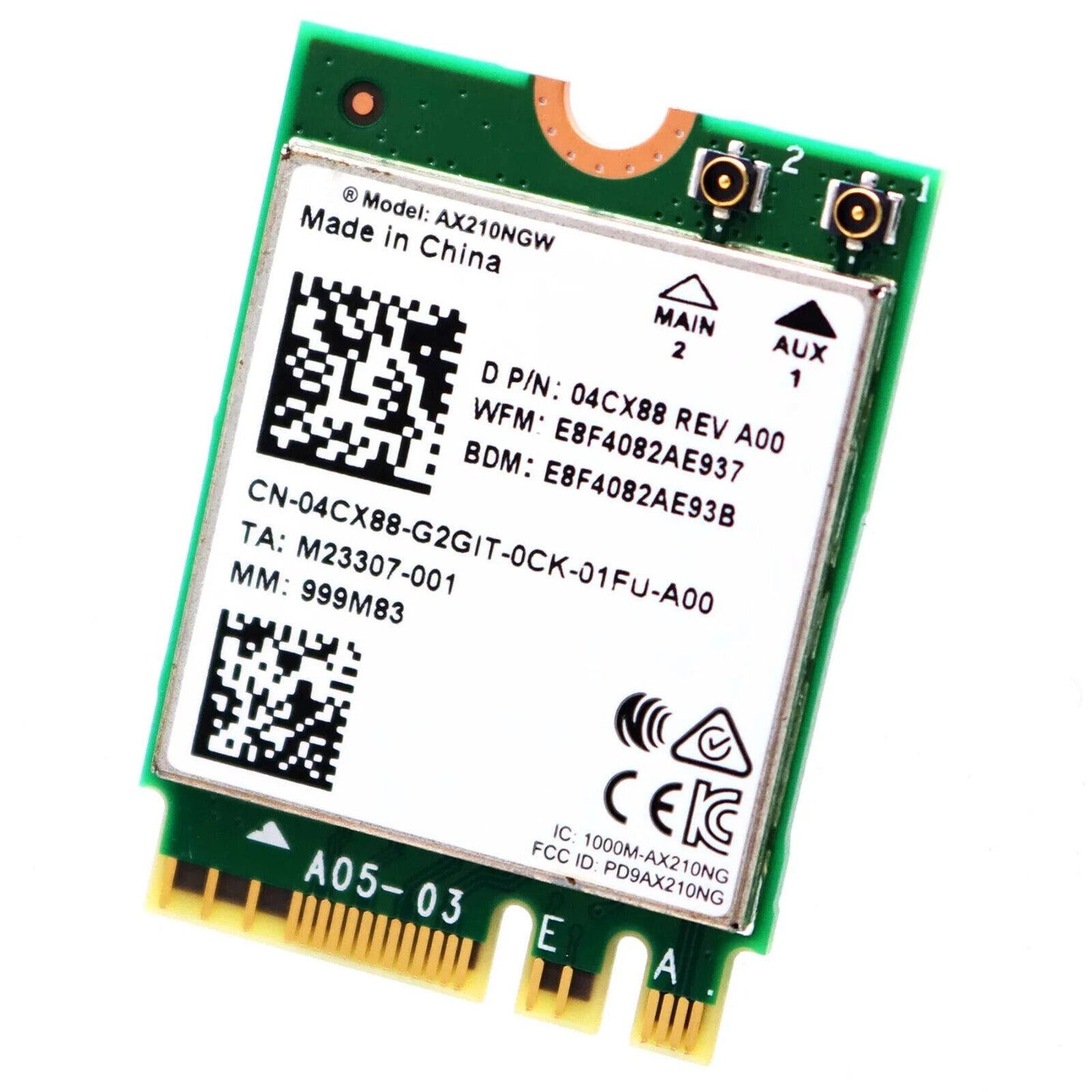 WIFI DELL M.2,INTEL,AX210 4CX88 89572936