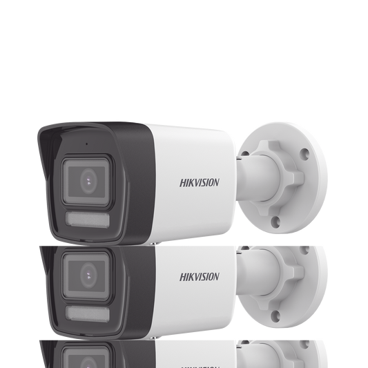 [Dual Light] Bala IP 2 Megapixel / Lente 2.8 mm / 30 mts IR + 30 mts Luz Blanca / MicrÃ³fono Integrado / ACUSENSE Lite / Exterior IP67 / H.265 / PoE / ONVIF / Micro SD