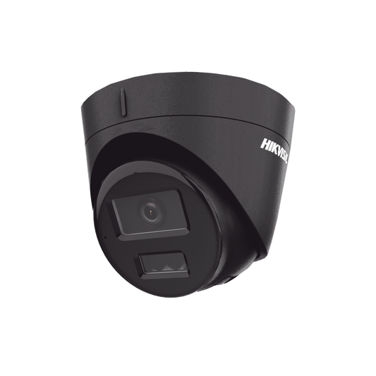 [Dual Light] Turret IP 4 Megapixel / Color Negro /  Lente 2.8 mm / 30 mts IR + 30 mts Luz Blanca / MicrÃ³fono Integrado / ACUSENSE Lite / Exterior IP67 / H.265 / PoE / ONVIF / Micro SD