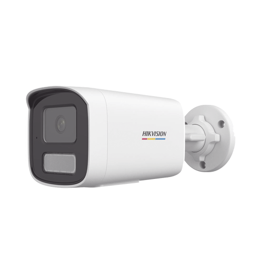 [Dual Light + ColorVu] Bala IP 2 Megapixel / Lente 4 mm / 50 mts IR + 50 mts Luz Blanca / MicrÃ³fono Integrado / ACUSENSE Lite / Exterior IP67 / WDR 120 dB / PoE / Micro SD / ONVIF