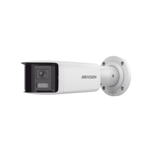 [ PROTECCIÃ“N ACTIVA ] Turret IP 4 Megapixel / 2 Lentes de 2.8 mm (Imagen PanorÃ¡mica 180Â°) / 30 mts IR / Exterior IP67 / Luz Intermitente y Alerta de Audio / Audio Bidireccional / ACUSENSE / WDR 120 dB / Micro SD