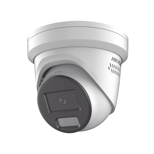 [Dual Light + ColorVu] Turret IP 4 Megapixel / Lente 2.8 mm / 40 mts IR + 40 mts Luz Blanca / Exterior IP67 / Luz Intermitente y Alerta de Audio / MicrÃ³fono Integrado / Videoanaliticos (Filtro de Falsas Alarmas) / WDR 130 dB / Captura Facial