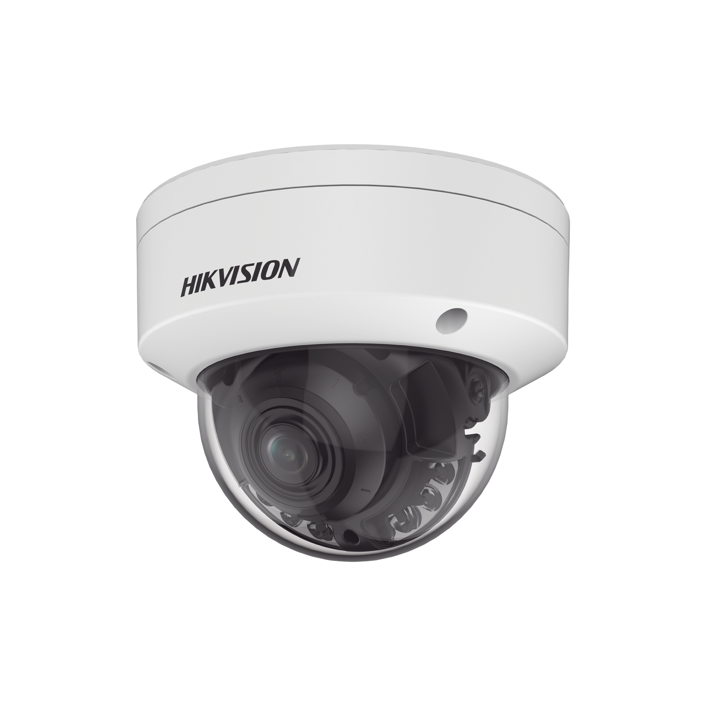 [Dual Light + ColorVu] Domo IP 4 Megapixel / Lente 3.6 - 9 mm / 40 mts IR + 40 mts Luz Blanca / WDR 130 dB / Exterior IP67 / IK10 / Captura Facial / Videoanaliticos (Filtro de Falsas Alarmas) / MicroSD