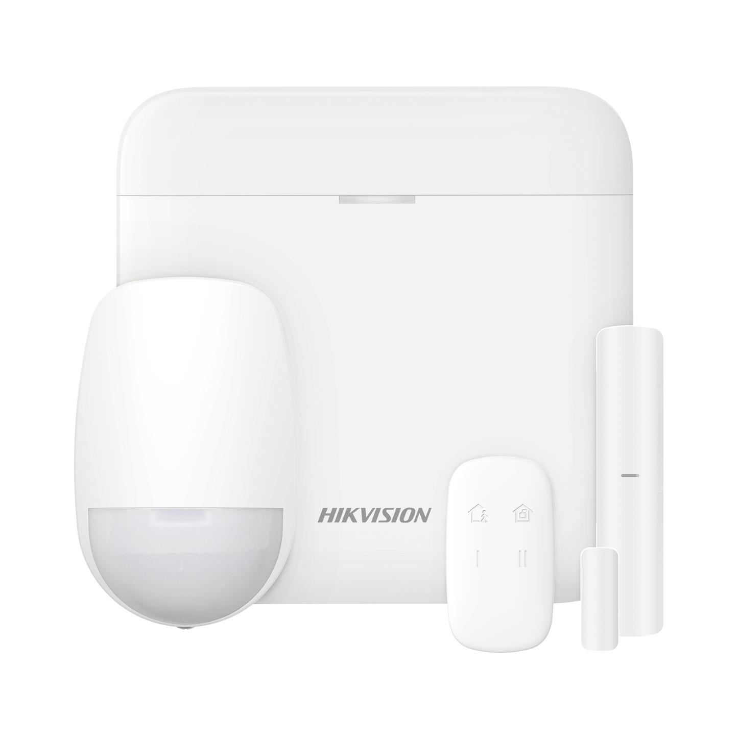 (AX PRO) KIT de Alarma AX PRO con GSM (3G/4G) / Incluye: 1 Hub con bateria de respaldo / 1 Sensor PIR / 1 Contacto MagnÃ©tico / 1 Control Remoto / Wi-Fi / Compatible con Hik-Connect P2P