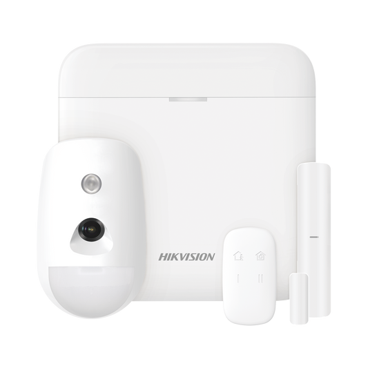 (AX PRO) KIT de Alarma AX PRO con GSM (3G/4G) / Incluye: 1 Hub / 1 Sensor PIR con CÃ¡mara / 1 Contacto MagnÃ©tico / 1 Control Remoto / WiFi / Compatible con Hik-Connect P2P