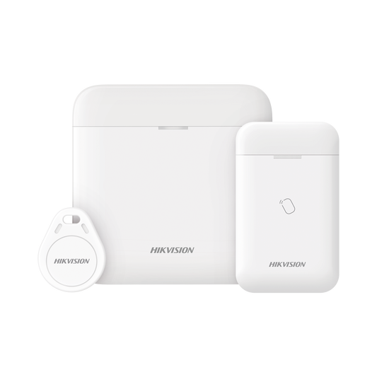 (AX PRO) KIT de Alarma AX PRO con GSM (3G/4G) para RONDINES / Incluye: 1 Hub con bateria de respaldo/ 1 Lector Tag / 1 Tag / Compatible con Hik-Connect P2P