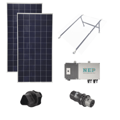 Kit Solar para Interconexión de 550 W de Potencia, 127 Vca con Microinversores y Paneles Policristalinos.