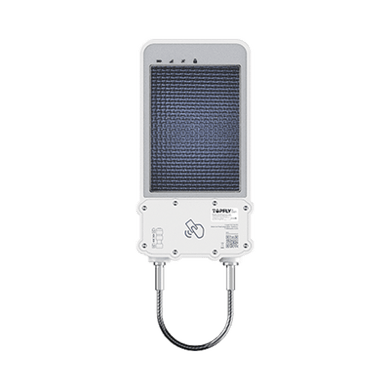 Rastreador satelital 4G LTE /Candado inteligente de seguridad para cajas de tractocamión / carga solar / desbloqueo local (RFID) y remoto / fijación magnética / alarma anti sabotaje/ Batería de 14,400 mAh