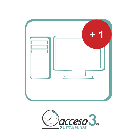 [BAJO PEDIDO] ExpansiÃ³n (Activacion adicional) para Software de Tiempo & Asistencia compatible con SISTEMAS DE NOMINA / Acceso3 - TITANIUM