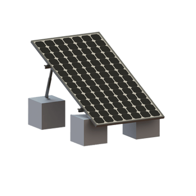 Montaje para Panel Solar, Riel 8 de 1400mm para Módulos con Espesor de 35mm, Velocidad de Viento Máx. 136km/h (20° a 45°)