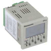 Regulador, PLC, Sup-V 24DC, 4.3mA, termopar 6 adentro, 6 Digitaces/relais hacia fuera, panel Mnt