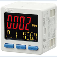 Interruptor de presión, IP65, 0 a 1MPa, pantalla de 3, 2xPNP+analV, R1/8
