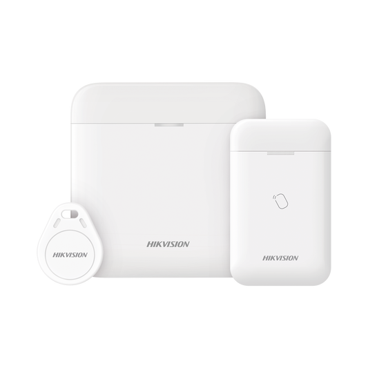 (AX PRO) KIT de Alarma AX PRO con GSM (3G/4G) para RONDINES, Incluye: 1 Hub con bateria de respaldo/ 1 Lector Tag, 1 Tag, Compatible con Hik-Connect P2P