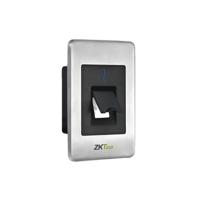 ZKTECO FR-1500-WP Lector de huella y tarjeta de proximidad esclavo RS-485 con sensor de huella SilkID para exterior