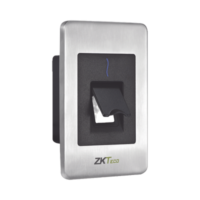 ZKTECO FR-1500-WPA Lector de huella y tarjeta de proximidad esclavo RS-485 con sensor de huella SilkID para exterior COMPATIBLE UNICAMENTE CON PANELES ATLAS