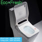 Ecofresh, cubierta de asiento de inodoro inteligente cuadrada, bidé electrónico, inodoro, calefacción de asiento, tapa de inodoro inteligente limpia y seca para baño