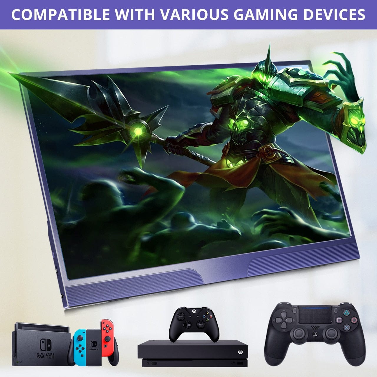 UPERFECT 15.6inch USB C HDMI 1920*1080P HDR Monitor With Ultra Thin Portable Screen Gaming Display For PS4 XBOX Switch Cellphone