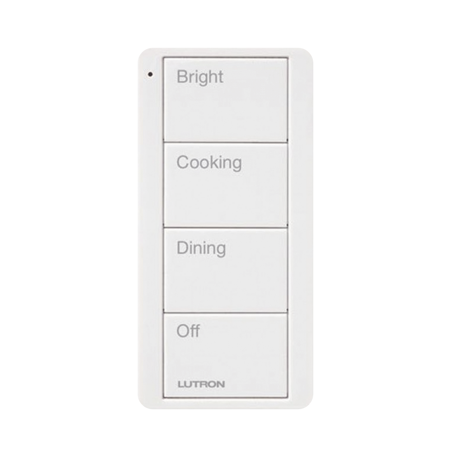 Control remoto inalambrico PICO, con escenas predefinidas para espacio en cocina.