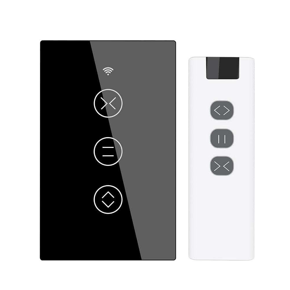 MOES US EU WiFi RF433 Smart Touch cortina persianas enrollables Motor interruptor Tuya Life App Control remoto funciona con Alexa Google Home