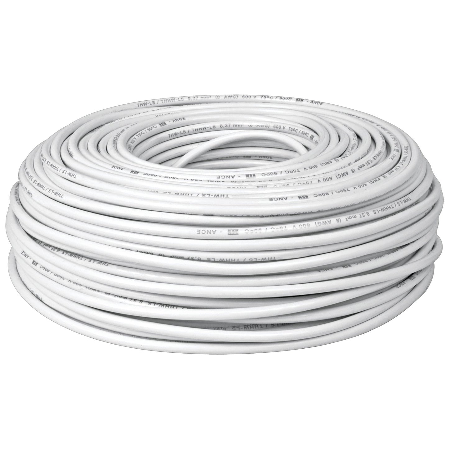 Copia de Cable THHW-LS, 12 AWG, color blanco rollo 100 m