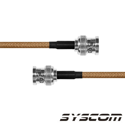 EPCOM INDUSTRIAL SBNC-142-BNC-110 Cable Coaxial RG-142/U de 110 cm, con Conectores BNC Macho a BNC Macho.