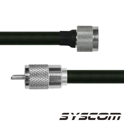 EPCOM INDUSTRIAL SN-214-UHF-110 Cable Coaxial RG-214/U de 110 cm, con conectores N Macho a UHF Macho (PL-259).